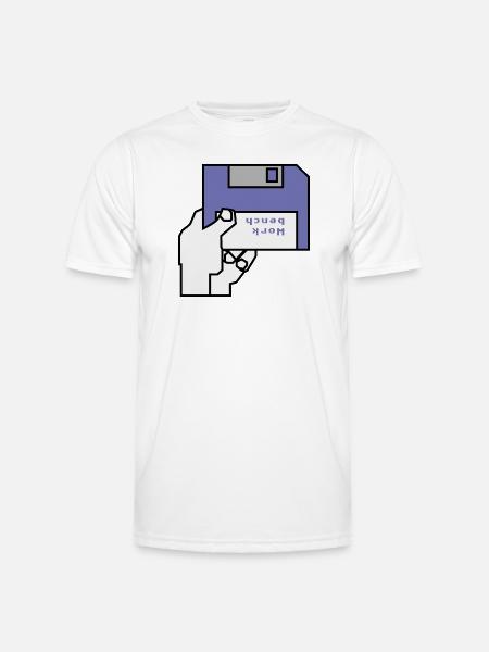 Banc de travail - T-shirt sport Homme - blanc