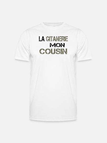 La gitanerie mon cousin - T-shirt sport Homme - blanc