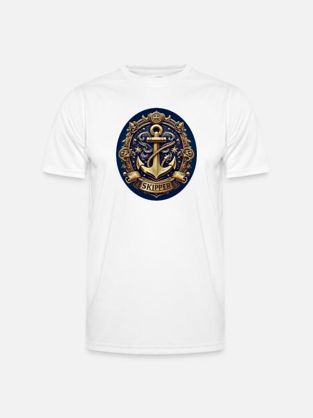 Skipper Logo - Men's Functional T-Shirt - white