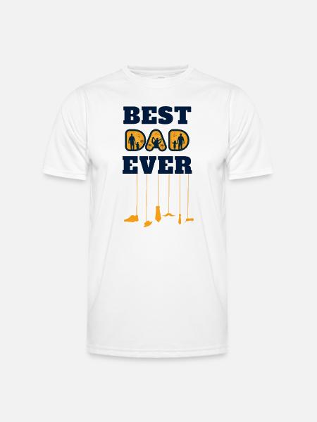 best dad ever - Men's Functional T-Shirt - white