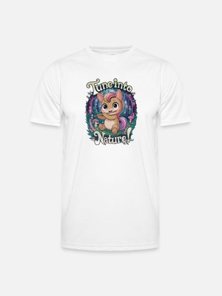 Tune Into Nature! - Men's Functional T-Shirt - white