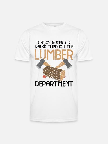 Holzfäller Waldarbeiter - Männer Funktions-T-Shirt - Weiß