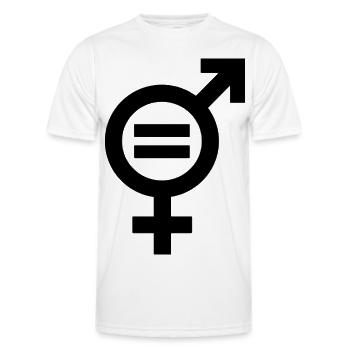 Égalité des sexes Égalité entre hommes et femmes Égalité égalité égalité - T-shirt sport Homme - blanc - Devant - AI Model Male 178 dark (178cm)