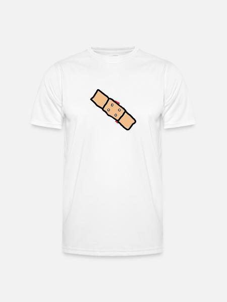 pflaster mit blut - Männer Funktions-T-Shirt - Weiß