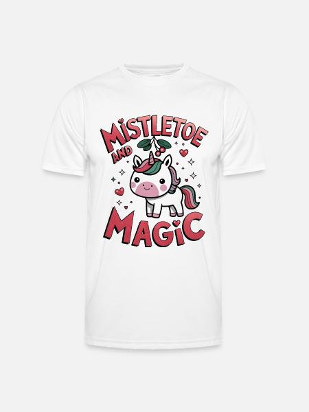 Mistletoe And Magic - Men's Functional T-Shirt - white