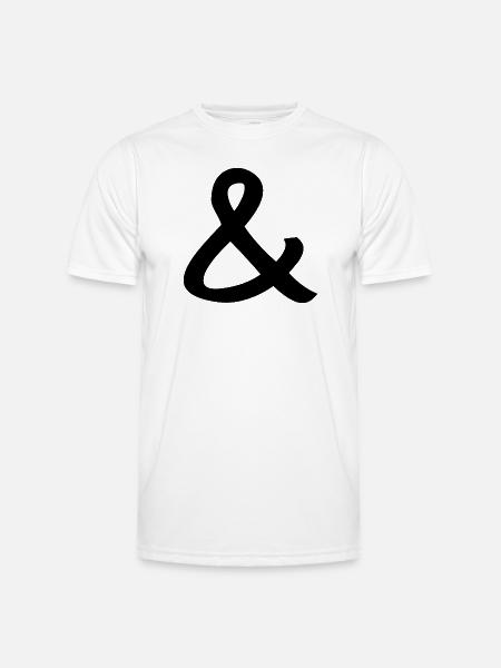 esperluette - T-shirt sport Homme - blanc