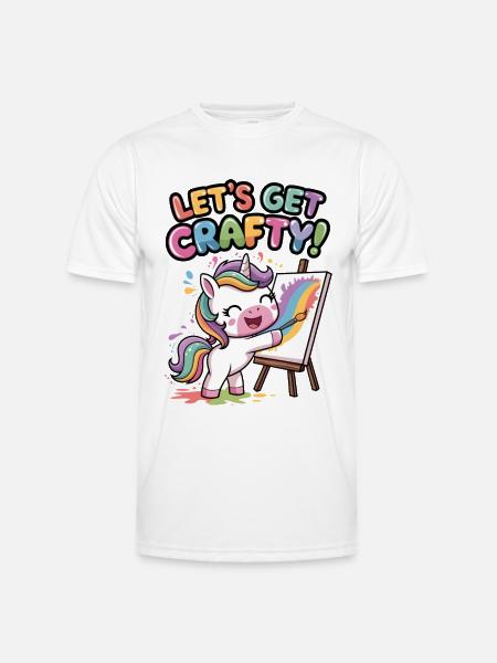 Lass uns kreativ werden! - Männer Funktions-T-Shirt - Weiß