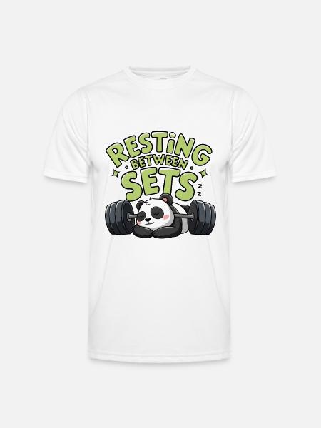 Resting Between Sets - Men's Functional T-Shirt - white