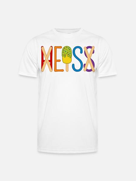 Eis - heiß - H EIS S - Männer Funktions-T-Shirt - Weiß