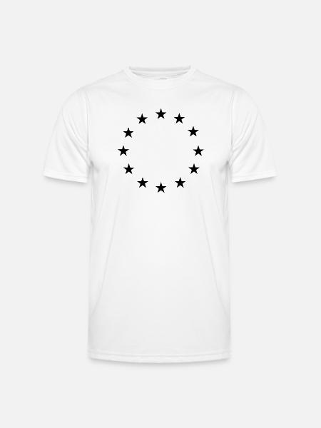 Star Circle Logo - Men's Functional T-Shirt - white