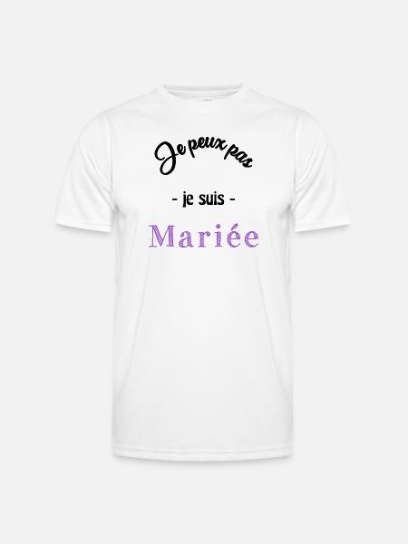 MARIEE. EVJF - T-shirt sport Homme - blanc