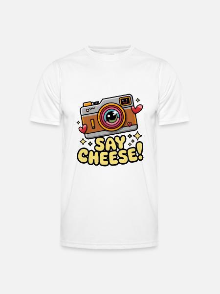 Say Cheese! - Men's Functional T-Shirt - white