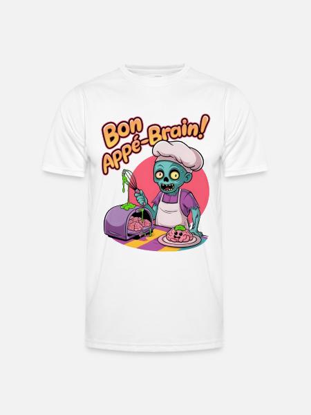 Bon Appé-brain! - Men's Functional T-Shirt - white