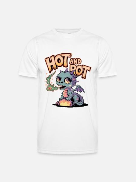 Chaud et pourri - T-shirt sport Homme - blanc
