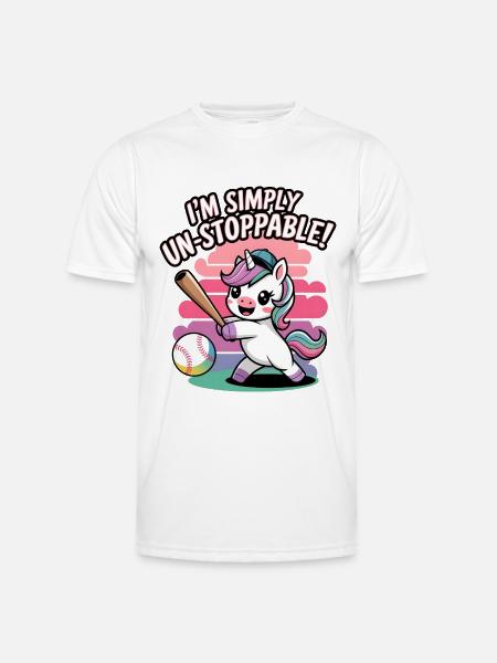 I'm Simply Un-stoppable! - Men's Functional T-Shirt - white
