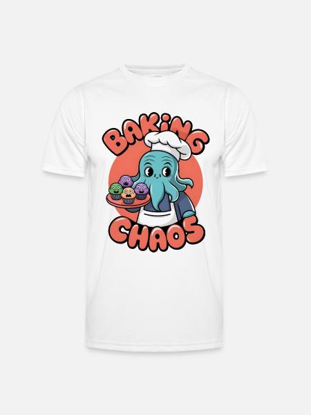 Baking Chaos - Men's Functional T-Shirt - white