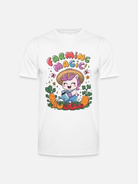 Farming Magic! - Men's Functional T-Shirt - white
