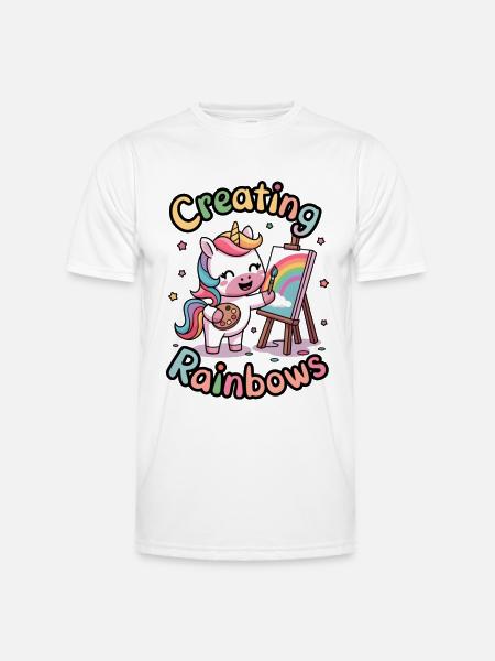 Creating Rainbows - Men's Functional T-Shirt - white