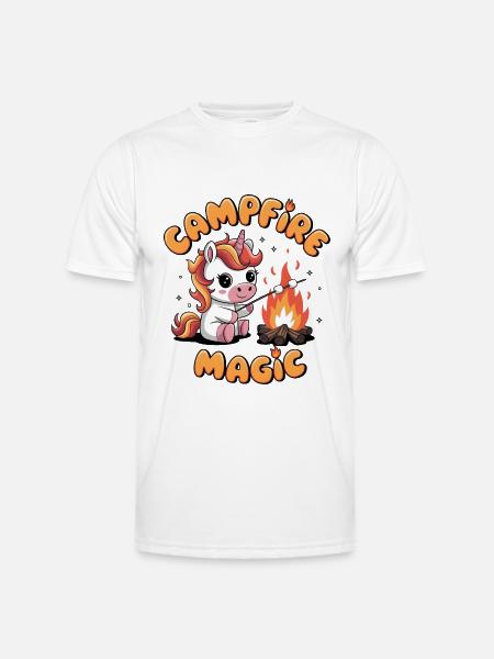 Campfire Magic - Men's Functional T-Shirt - white
