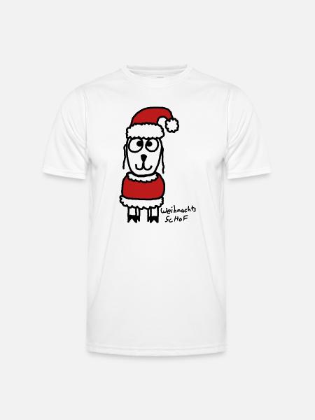 Weihnachts ScHoF - Männer Funktions-T-Shirt - Weiß