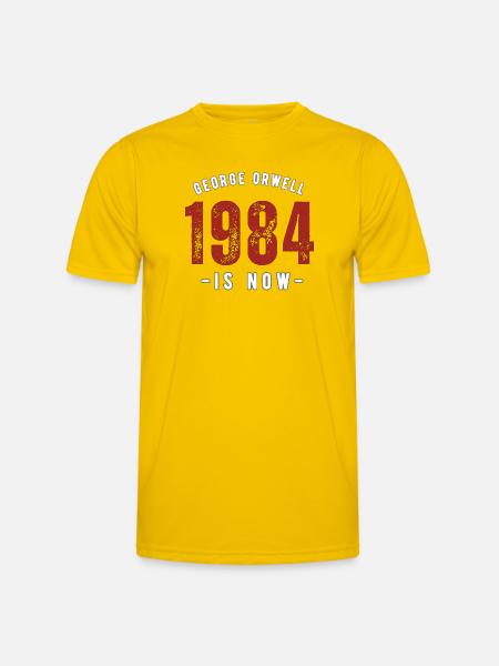 GEORGE ORWELL 1984 - Men's Functional T-Shirt - egg yellow