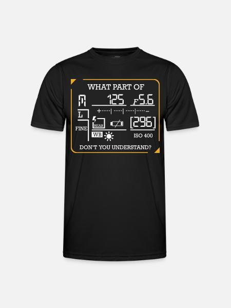 photographer - Men's Functional T-Shirt - black