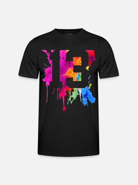 13 ANS 13E ANNIVERSAIRE - T-shirt sport Homme - noir