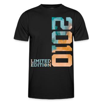 16. GEBURTSTAG LIMITED EDITION 2010 - Männer Funktions-T-Shirt - Schwarz - Vorne - AI Model Male 178 dark (178cm)