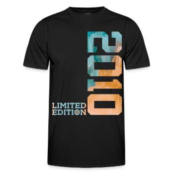 16. GEBURTSTAG LIMITED EDITION 2010 - Männer Funktions-T-Shirt - Schwarz - Vorne - AI Model Male 178 dark (178cm)