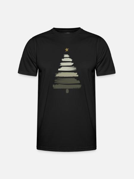 Christmas Tree - Men's Functional T-Shirt - black