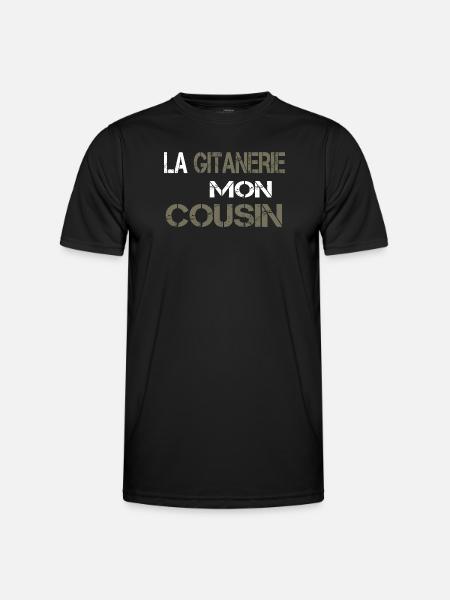 La gitanerie mon cousin - T-shirt sport Homme - noir