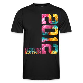 14. GEBURTSTAG LIMITED EDITION 2012 - Männer Funktions-T-Shirt - Schwarz - Vorne - AI Model Male 178 dark (178cm)