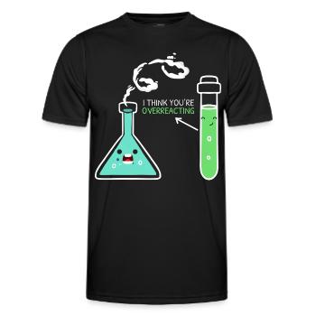 Biologe Wissenschaft Biologie Hauptfach Erfahrung - Männer Funktions-T-Shirt - Schwarz - Vorne - AI Model Male 178 dark (178cm)
