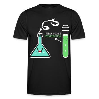 Biologe Wissenschaft Biologie Hauptfach Erfahrung - Männer Funktions-T-Shirt - Schwarz - Vorne - AI Model Male 178 dark (178cm)