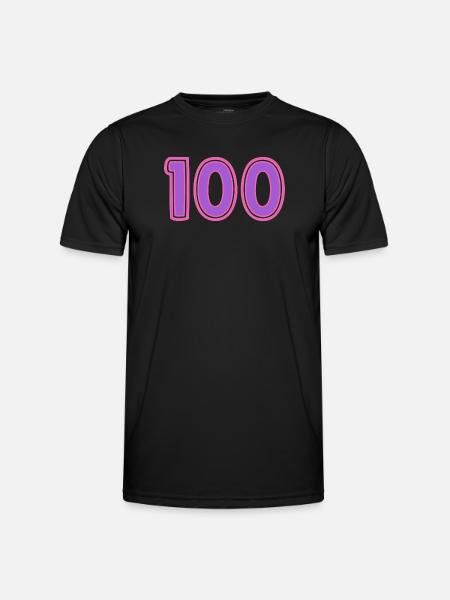 100. 100 YEARS. 100th ANNIVERSARY - Men's Functional T-Shirt - black