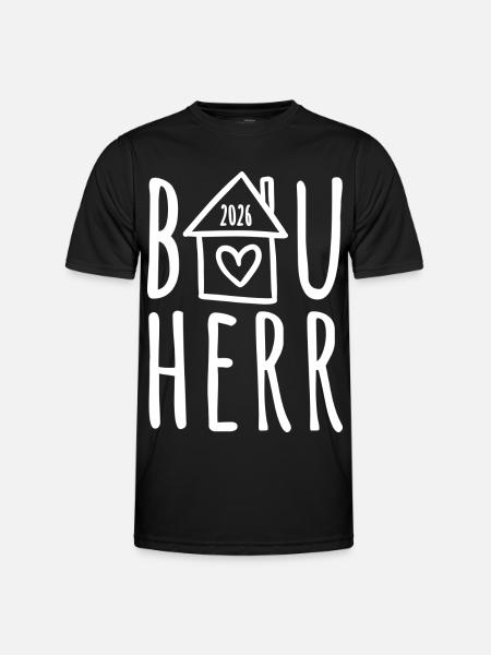 Bauherr 2026 - Männer Funktions-T-Shirt - Schwarz