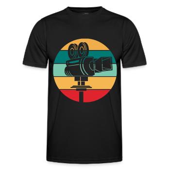 Filmemacher Kameraman Regisseur - Männer Funktions-T-Shirt - Schwarz - Vorne - AI Model Male 178 dark (178cm)