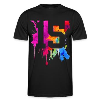 15 JAHRE 15. GEBURTSTAG - Männer Funktions-T-Shirt - Schwarz - Vorne - AI Model Male 178 dark (178cm)