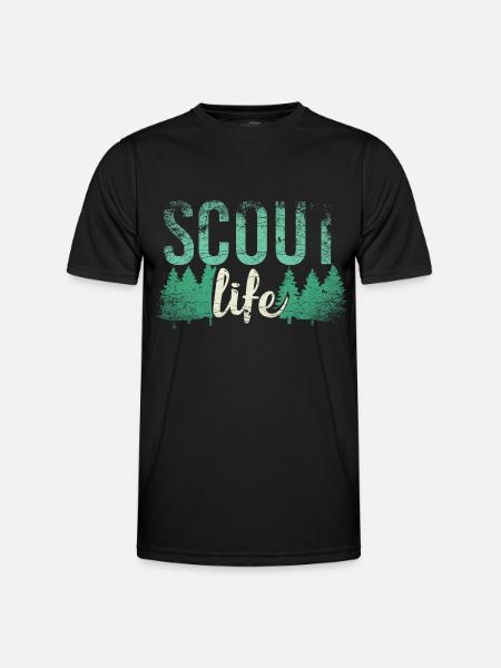 Scouting Scout Life - Männer Funktions-T-Shirt - Schwarz