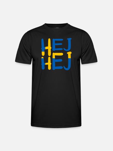HEJ HEJ SWEDEN - Men's Functional T-Shirt - black