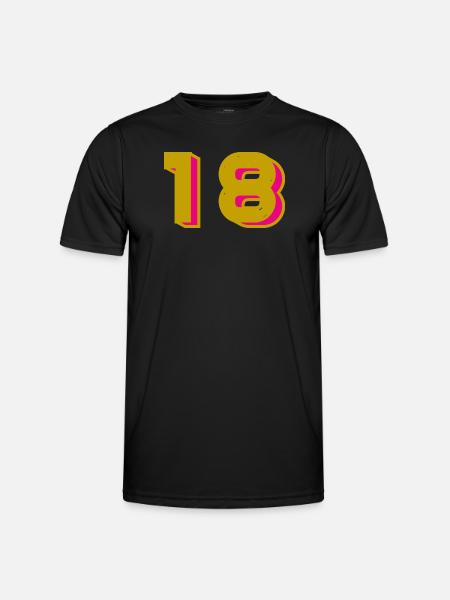 18 - Men's Functional T-Shirt - black