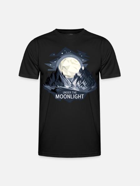 Under The Moonlight - Men's Functional T-Shirt - black