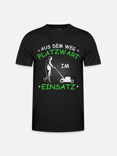 Platzwart Geschenkidee - Männer Funktions-T-Shirt - Schwarz