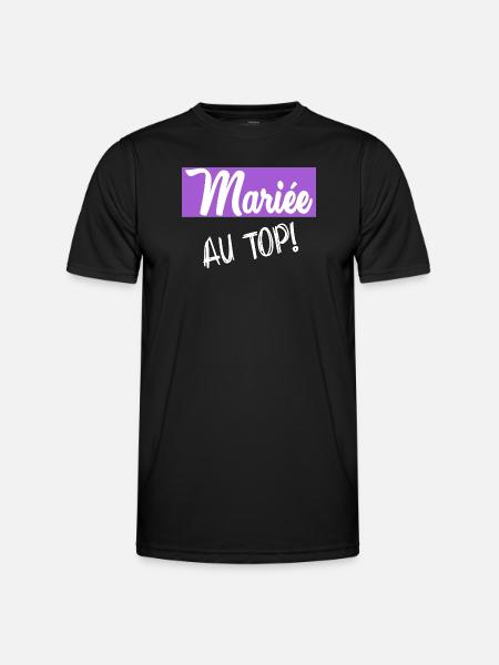 Bachelorette party. WEDDING - Men's Functional T-Shirt - black