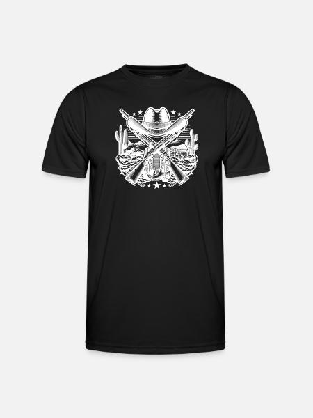Logo western 2 - T-shirt sport Homme - noir