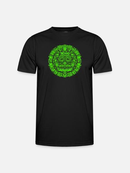 Techno Music Logo - Men's Functional T-Shirt - black