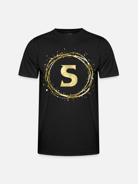 S - Männer Funktions-T-Shirt - Schwarz