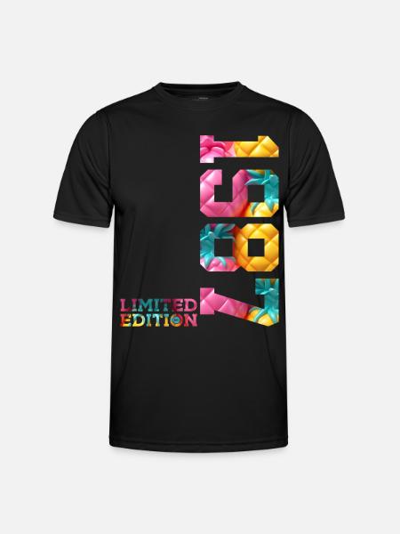 39TH BIRTHDAY LIMITED EDITION 1987 - Men's Functional T-Shirt - black