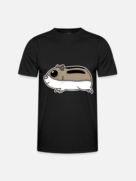 Hamster mignon - T-shirt sport Homme - noir