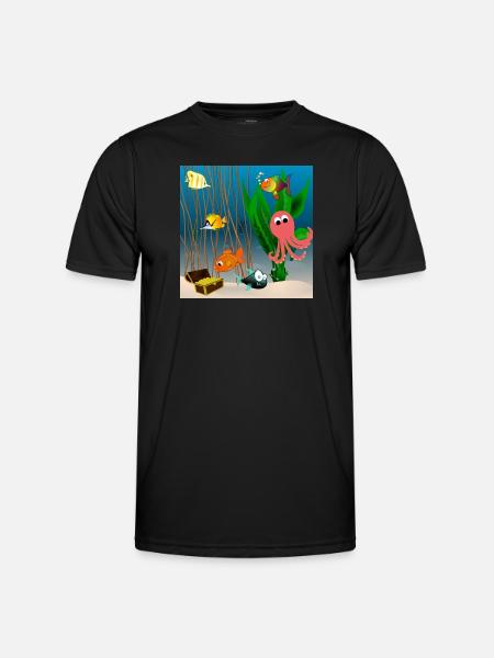 Marine life - Men's Functional T-Shirt - black